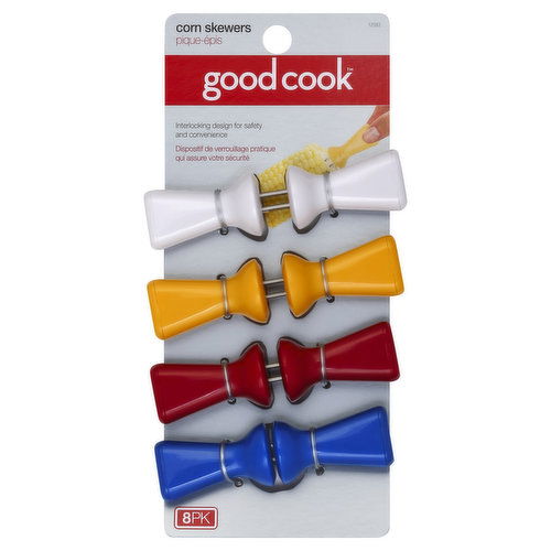 Good Cook Corn Skewers, 8 Pack