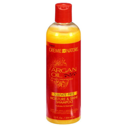 Creme of Nature Shampoo, Moisture & Shine, Argan Oil, Sulfate-Free