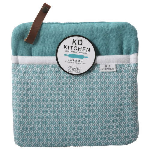 KD Kitchen Pocket Mitt, Aqua Haze