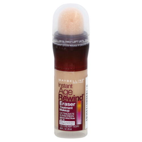 maybelline Instant Age Rewind Eraser Treatment Makeup, Creamy Ivory 120, SPF 18