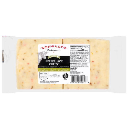Bongards Pepper Jack Cheese Slices