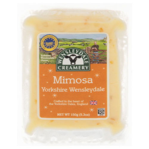 Wensleydale Creamery Cheese, Mimosa, Yorkshire Wensleydale