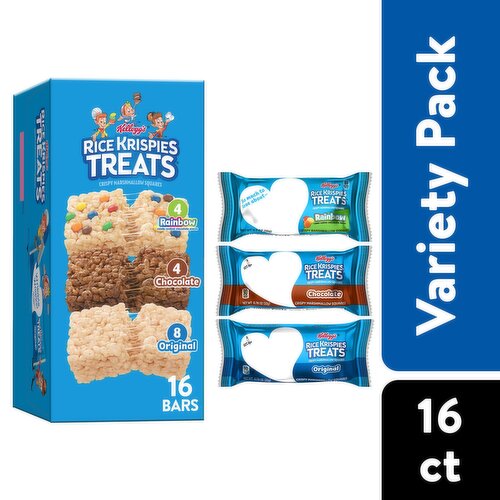 Rice Krispies Treats Marshmallow Snack Bars, Variety Pack