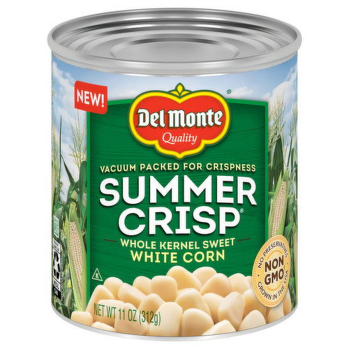 Del Monte Summer Crisp White Corn, Sweet, Whole Kernel