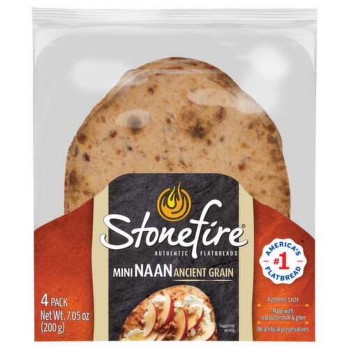 Stonefire Authentic Flatbreads Ancient Grain Mini Naan