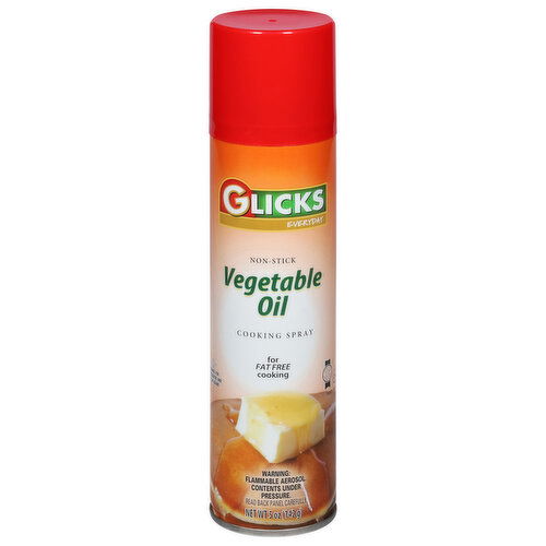 Glicks Everyday Cooking Spray, Vegetable Oil, Non-Stick