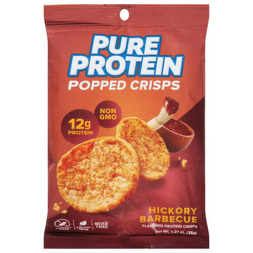 Pure Protein Protein Crisps, Popped, Hickory Barbecue