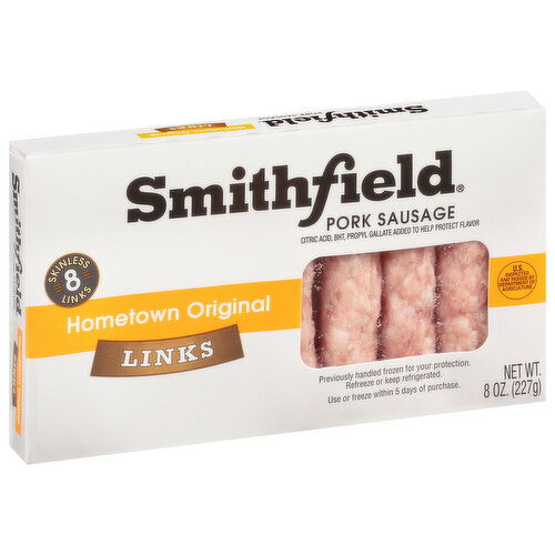 Smithfield Sausage Links, Pork, Skinless, Hometown Original