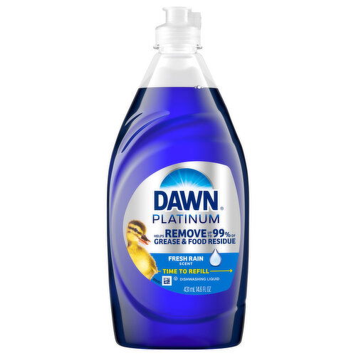 Dawn Platinum Fresh Rain Scent Dishwashing Liquid