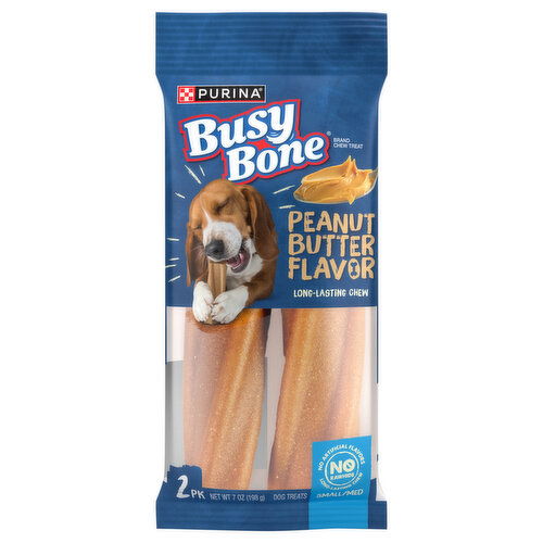 Busy Bone Small/Medium Peanut Butter Flavor Dog Treats