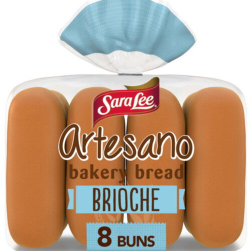 Sara Lee Artesano Brioche Hot Dog Buns, 8 count, 16 oz