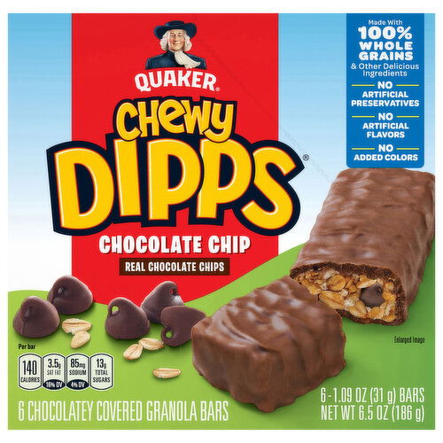 Quaker Chewy Dipps Chocolate Chip Granola Bars