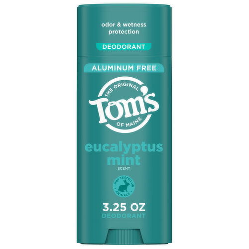 Tom's of Maine Deodorant, Eucalyptus Mint Scent, Aluminum Free