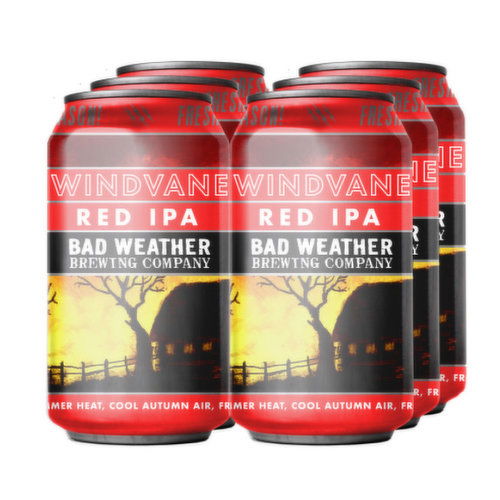 Bad Weather Windvane Red Ale 6 Pack Cans