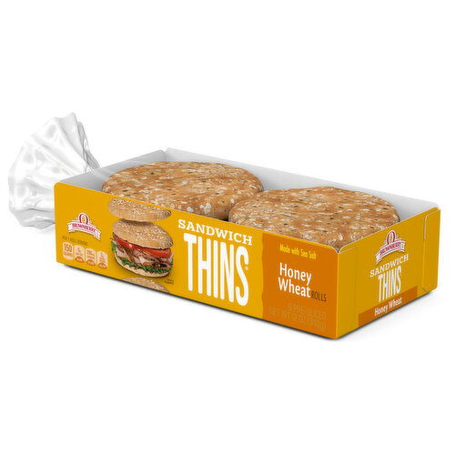 Brownberry Sandwich Thins Sliced Sandwich Thins, 6 count, 12 oz