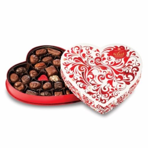 Abdallah Valentine’s Day Red Swirl Box Assorted Chocolate