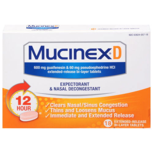 Mucinex D Expectorant & Nasal Decongestant