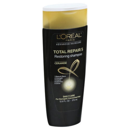 L'Oreal Advanced Haircare Shampoo, Restoring, Ceramide, Total Repair 5