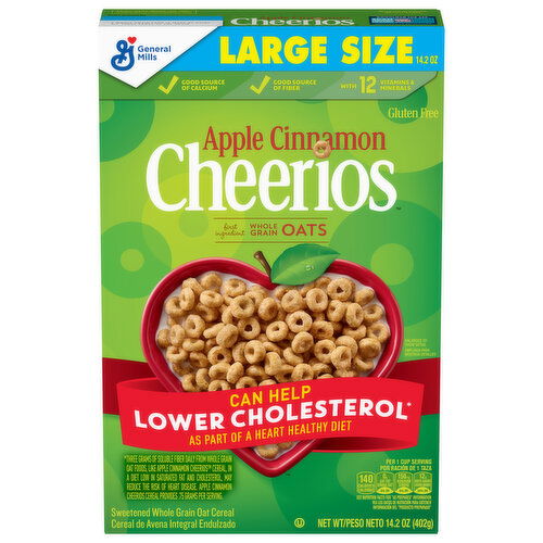 Cheerios Cereal, Apple Cinnamon, Large Size