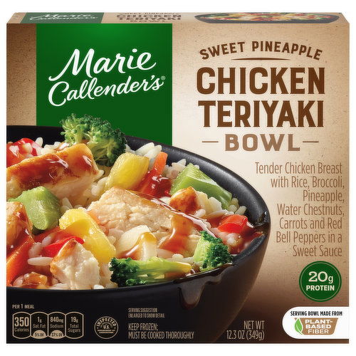 Marie Callender's Sweet Pineapple Chicken Teriyaki Bowl Frozen Meal