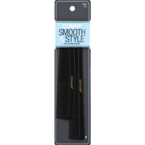 conair Styling Essentials Combs, Smooth & Style