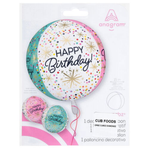 Anagram Birthday 15 Inch Balloon