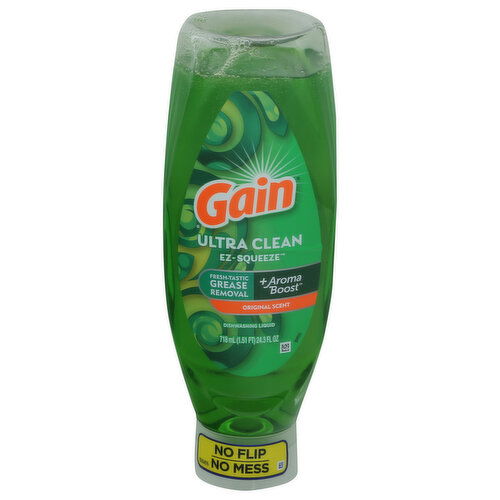 Gain EZ-Squeeze Dishwashing Liquid, Original Scent, Ultra Clean