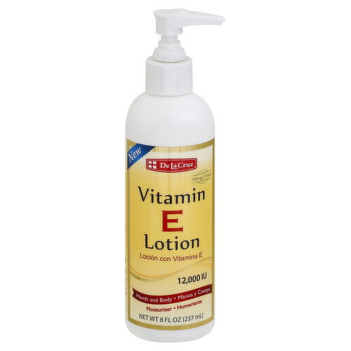 De La Cruz Vitamin E, 12,000 IU, Lotion