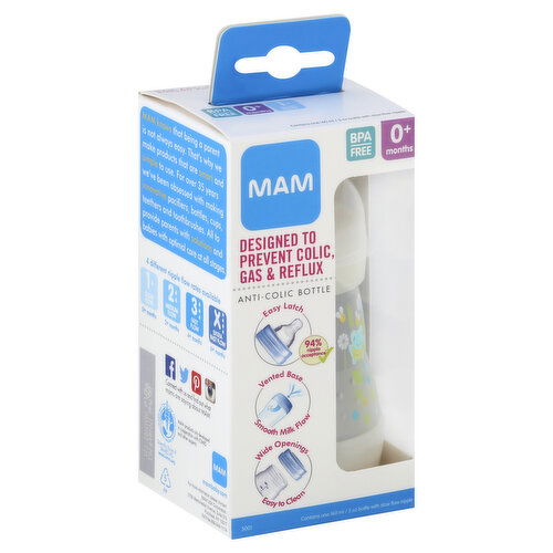 MAM Bottle, Anti-Colic, 0+ Months, 5 Ounce