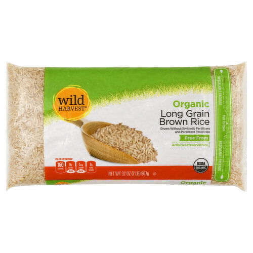 Wild Harvest Brown Rice, Organic, Long Grain