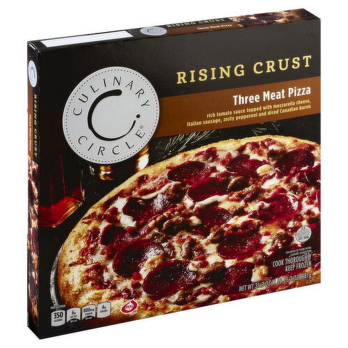 Culinary Circle Pizza, Rising Crust, Three Meat