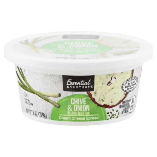 Essential Everyday Cream Cheese Spread, Chive & Onion