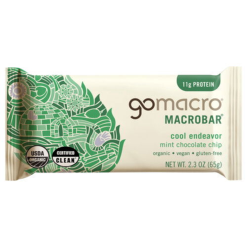 GoMacro Mint Chocolate Chip MacroBar