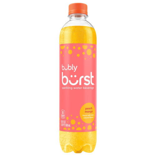 Bubly Burst Sparkling Peach Mango Water Beverage