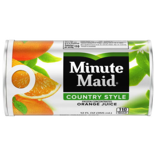 Minute Maid Minute Maid Country Style Orange Juice 100  Country Style 100% Orange Juice, Fruit Juice Drink