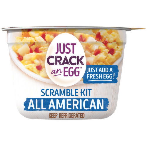 Just Crack An Egg Just Crack an Egg All American Scramble Breakfast Bowl Kit with Potatoes, Sharp Cheddar Cheese, & Uncured Bacon