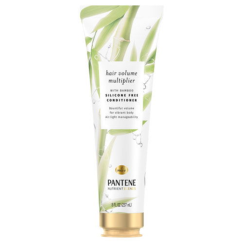 Pantene Pro-V Conditioner, Silicone Free, Hair Volume Multiplier, Nutrient Blends