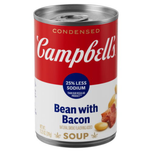 Campbell's® Condensed 25% Less Sodium Bean with Bacon Soup