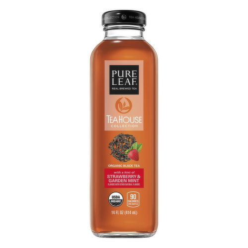 Pure Leaf Tea House Collection Black Tea, Organic, Strawberry & Garden Mint