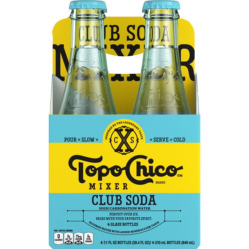 Topo Chico  Mixer Club Soda Glass Bottle