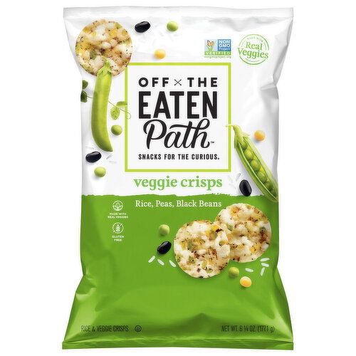 Off The Eaten Path Rice, Peas, Black Beans Veggie Crisps