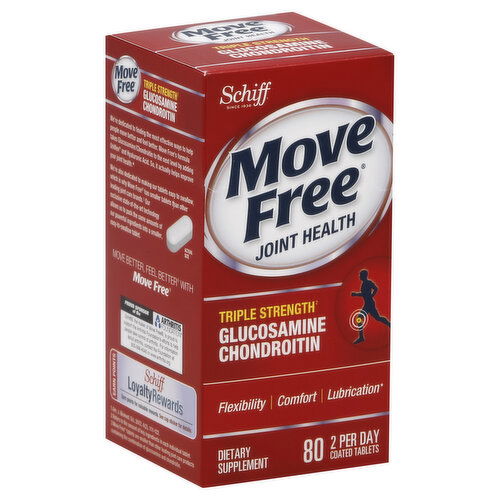 Schiff Move Free Glucosamine Chondroitin, Triple Strength, Coated Tablets