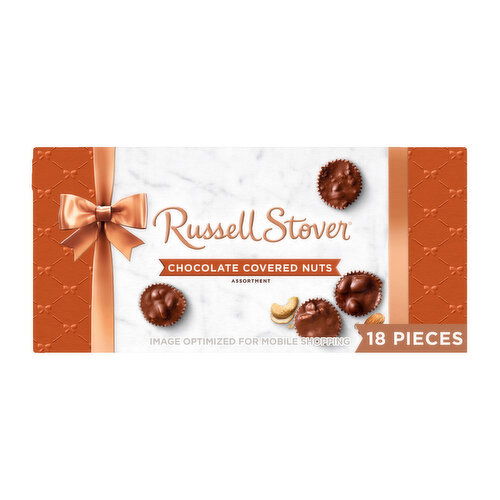 Russell Stover Bowline Milk Chocolate Covered Nuts Gift Box, 9 oz.