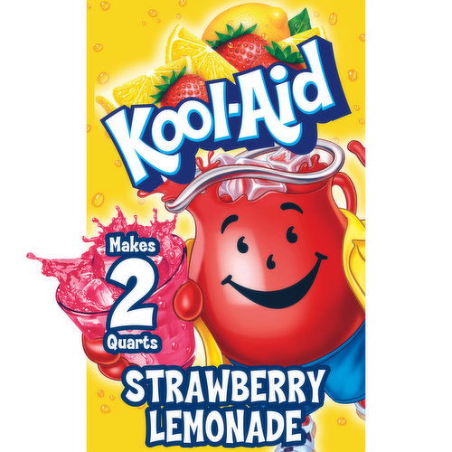 Kool-Aid Unsweetened Strawberry Lemonade Artificially Flavored Powdered Soft Drink Mix