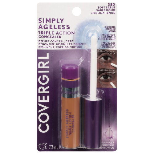 CoverGirl Simply Ageless Concealer, Triple Action, Soft Sable 380