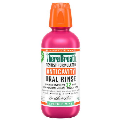 TheraBreath Anticavity Sparkle Mint Oral Rinse