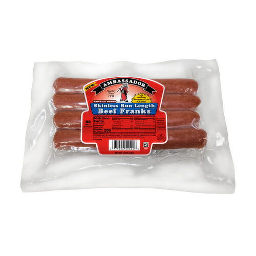 Ambassador Skinless Beef Franks