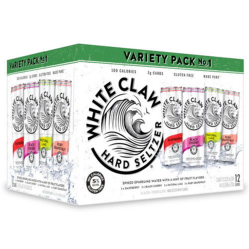 White Claw Hard Seltzer Hard Seltzer, Variety Pack