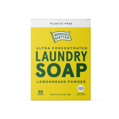 Ingredients Matter Ultra-Concentrated Laundry Soap, Lemongrass