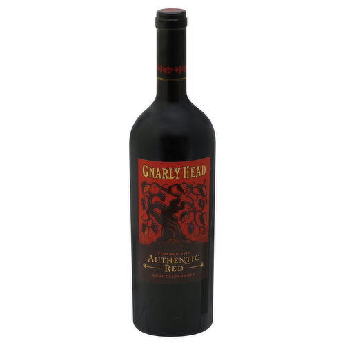 Gnarly Head Authentic Red, Lodi California, Vintage 2010